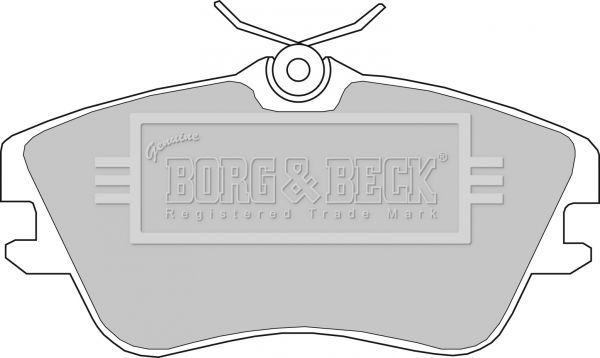 BORG & BECK Комплект тормозных колодок, дисковый тормоз BBP1160